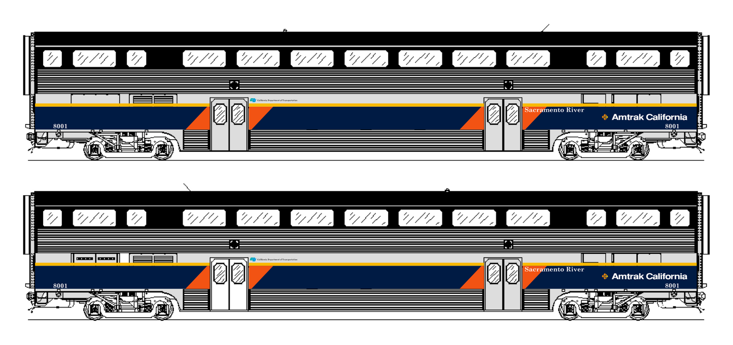 California DOT Bi-level "Northern" Coach car