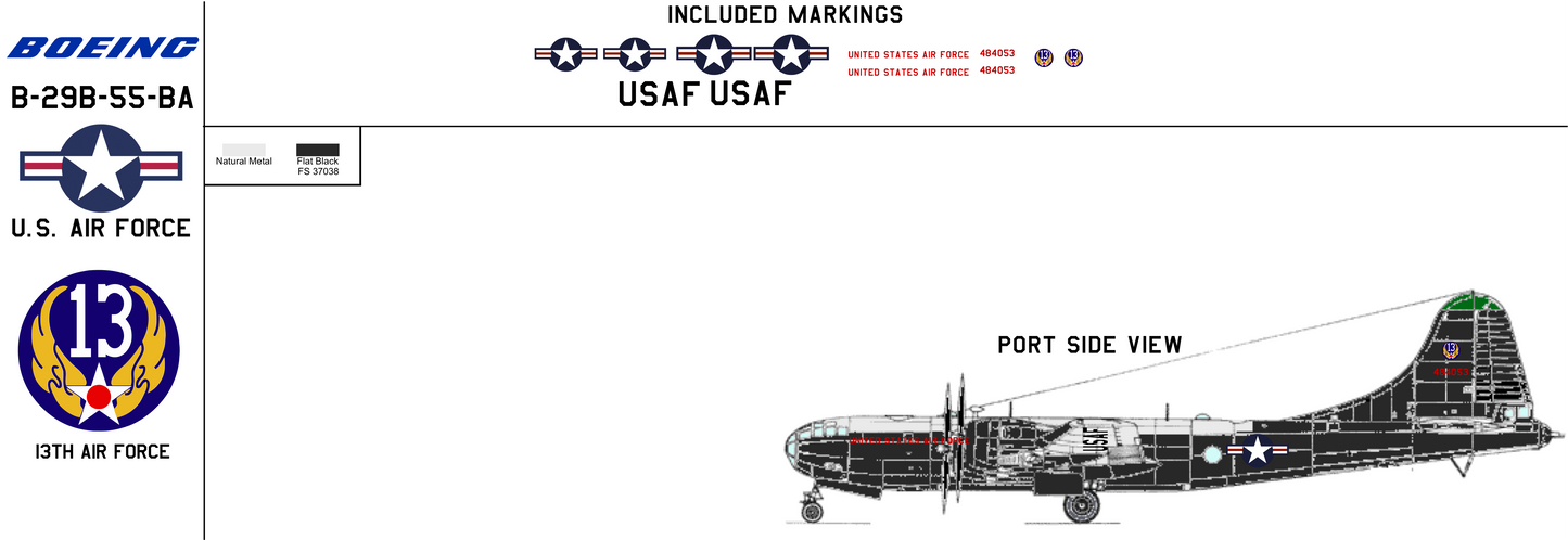 Boeing B-29B 44-84053 United States Air Force 13th Air Force