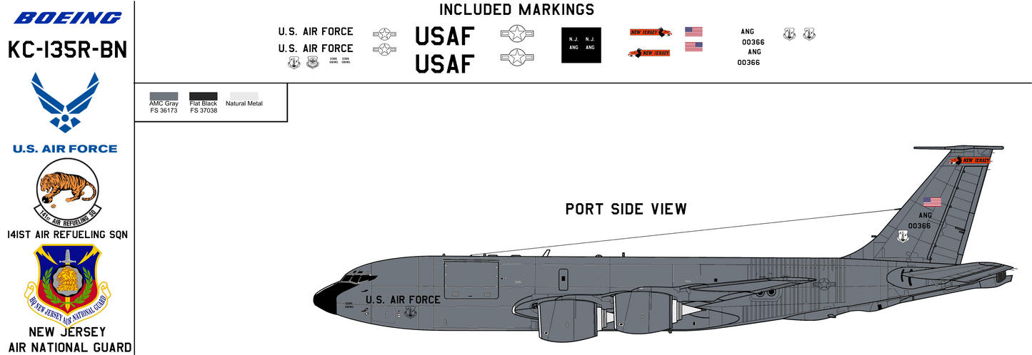 Boeing KC-135R Stratotanker 60-0366 New Jersey Air National Guard