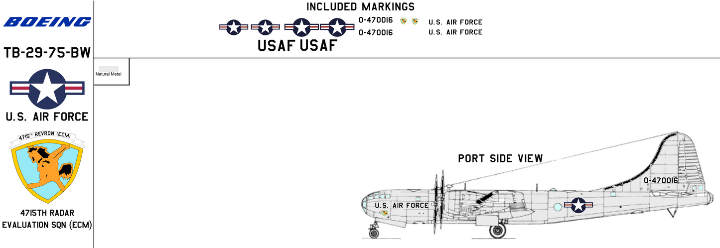 Boeing TB-29 44-70016 United States Air Force