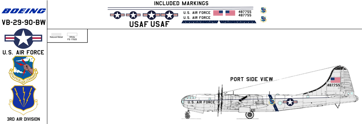Boeing VB-29 44-87755 United States Air Force