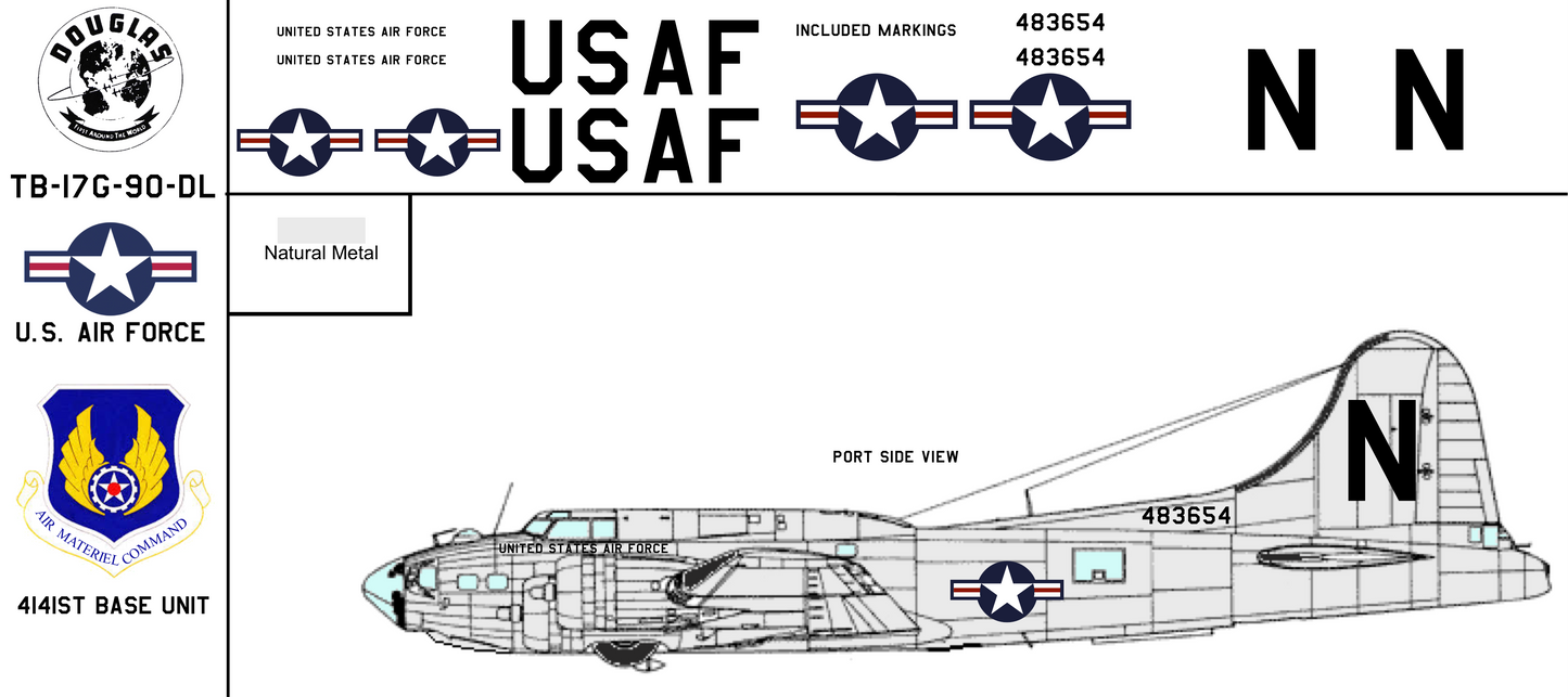 Boeing (Douglas) TB-17G 44-83654 United States Air Force