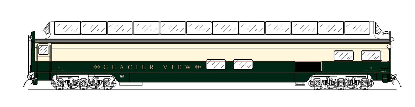 Budd Great Dome Theatre Car BN 24