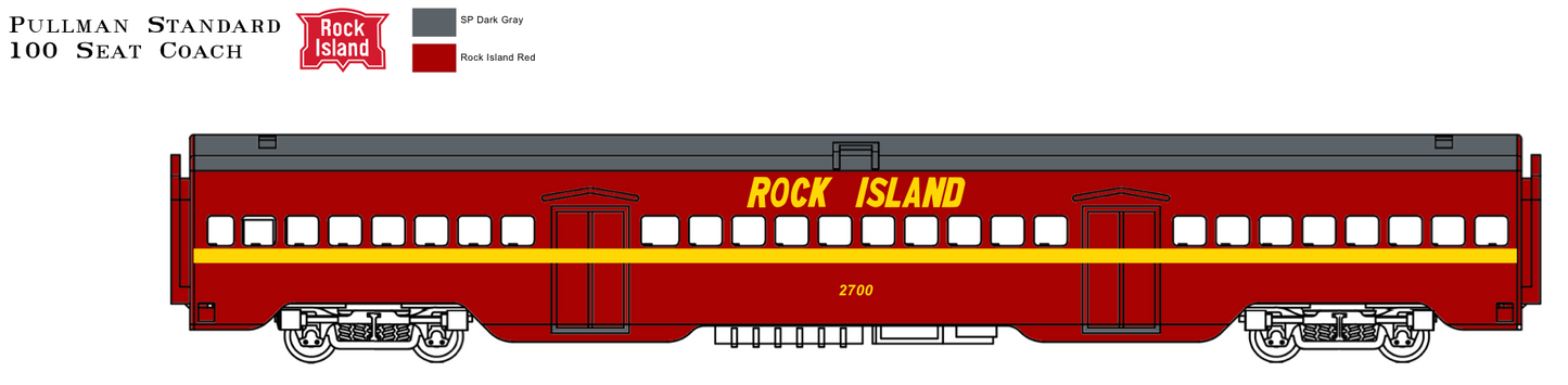 Pullman Plan 51908 100 Seat Coach