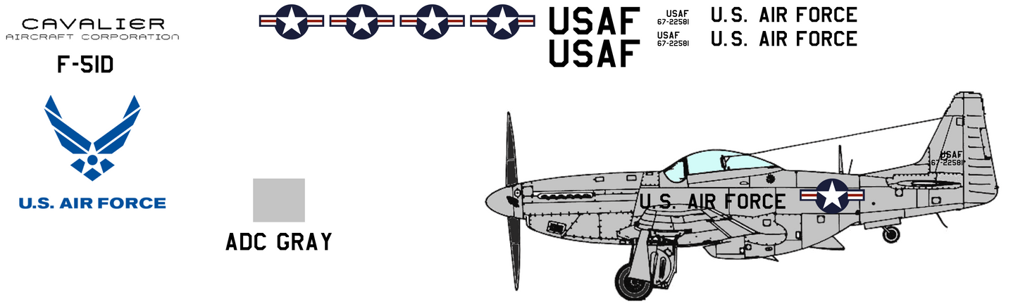 Cavalier F-51D 67-22581 United States Air Force