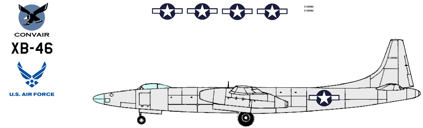 Convair XB-46 45-59582 Early