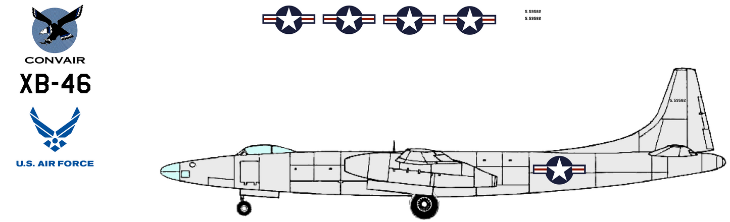 Convair XB-46 45-59582 Late