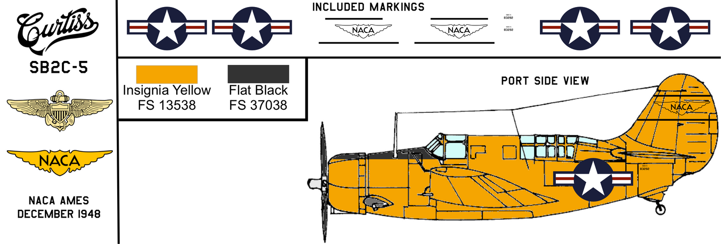 Curtiss SB2C-5 83292 NACA Ames Porous Boundary-Layer Research December 1948