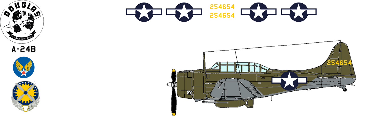Douglas A-24B Banshee 42-54654 United States Army Air Force