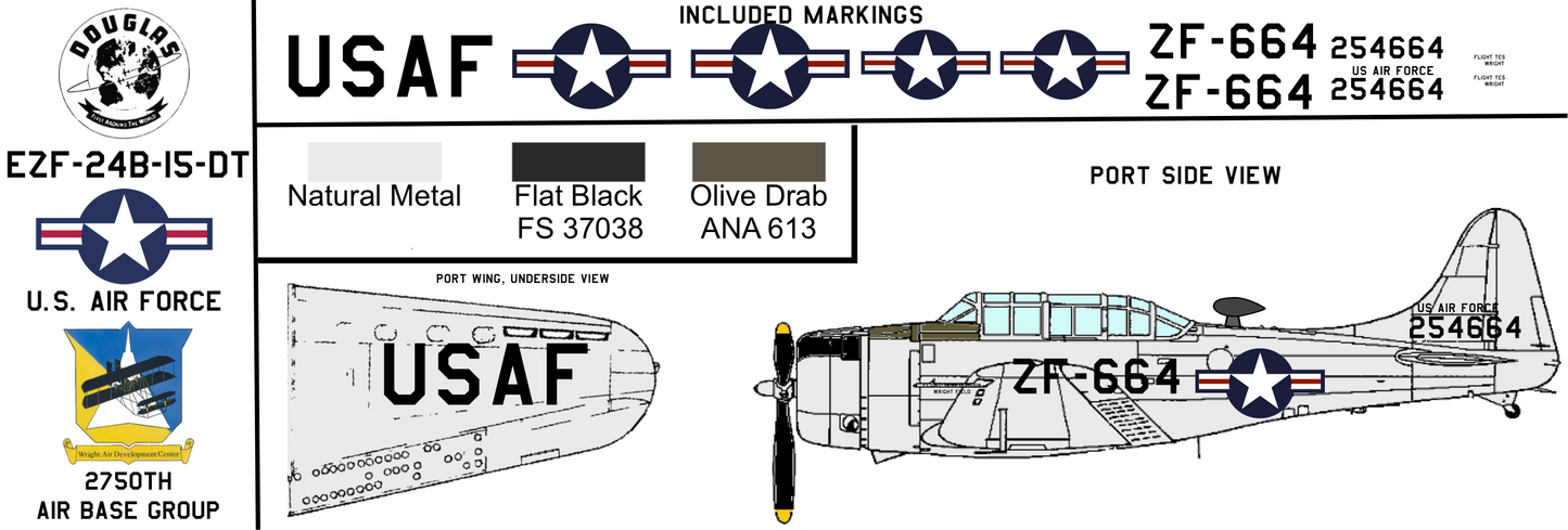 Douglas EZF-24B Banshee 42-54664 United States Air Force