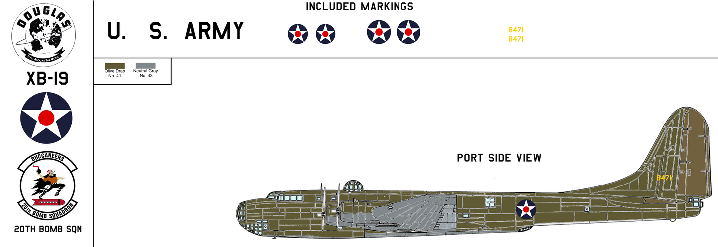 Douglas XB-19 38-471 United States Army Air Corps