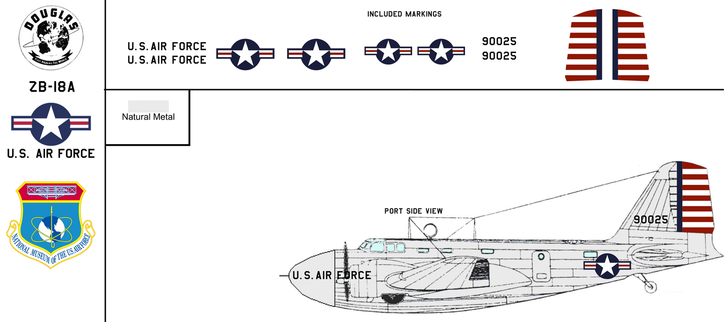 Douglas ZB-18A 39-25 United States Air Force