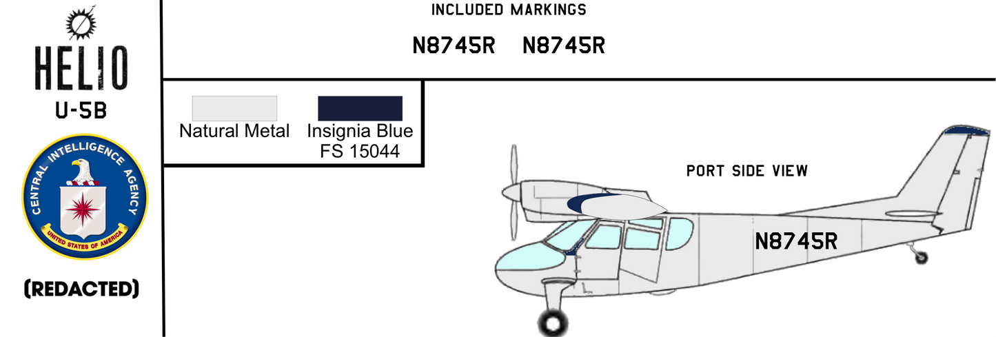 Helio U-5B Twin Courier CIA