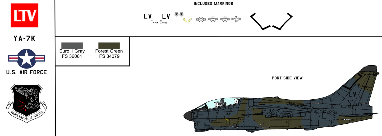 LTV YA-7K 73-1008 United States Air Force