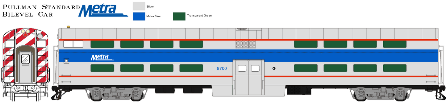 Pullman Plan 53194 155 Seat Gallery Cab Car