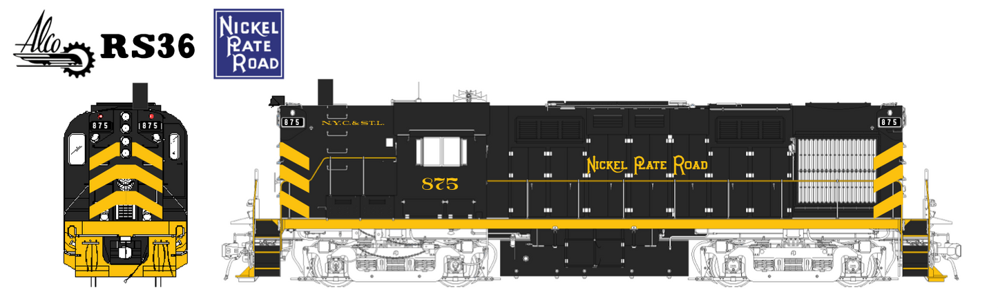 ALCo RS36 NKP (High Hood)