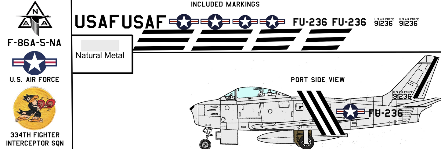 North American F-86A 49-1236 United States Air Force