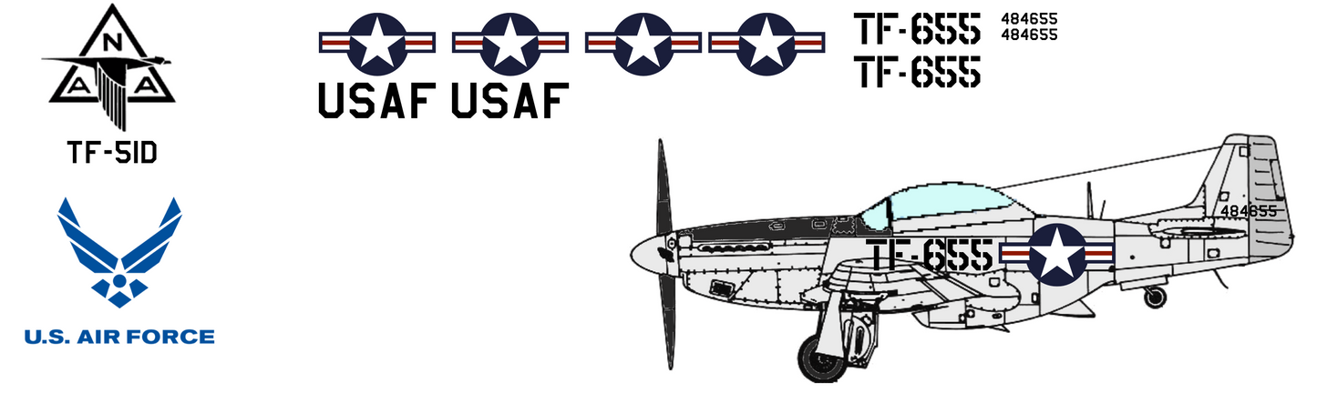 North American TF-51D-25-NT 44-84655 United States Air Force