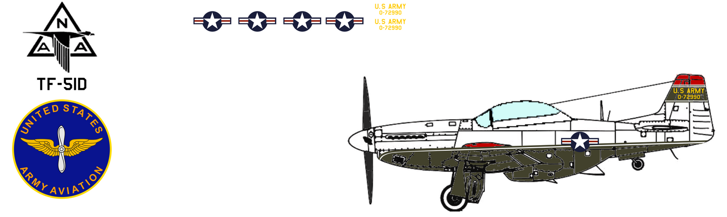 North American TF-51D 44-72990 United States Army Aviation