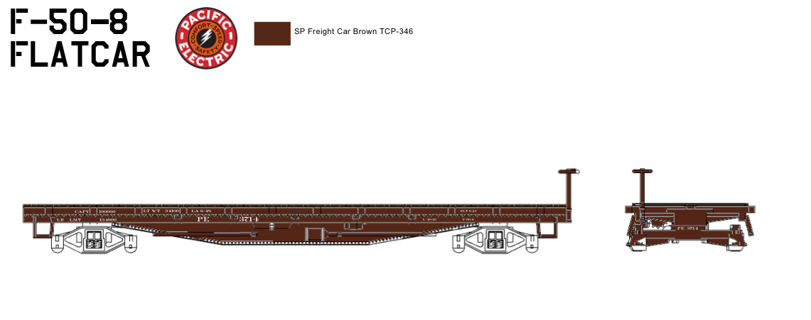 SP F-50-8 Flatcar