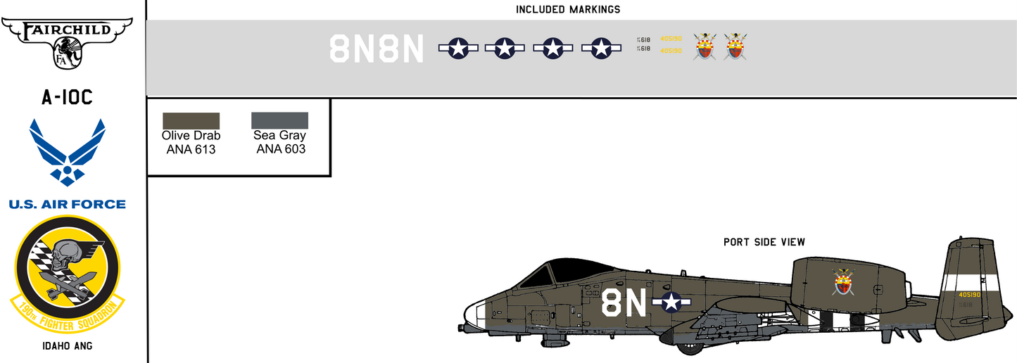 Fairchild-Republic A-10C 78-0618 Idaho Air National Guard