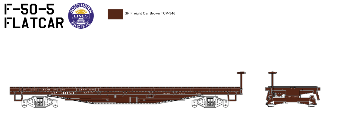 SP F-50-5 Flatcar