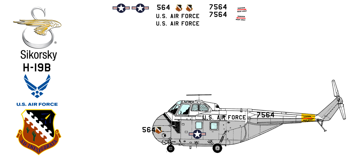 Sikorsky H-19B 52-7564 United States Air Force