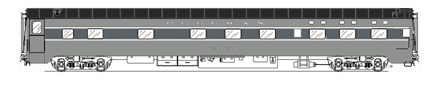 Pullman Plan 4099 6-6-4 Sleeper