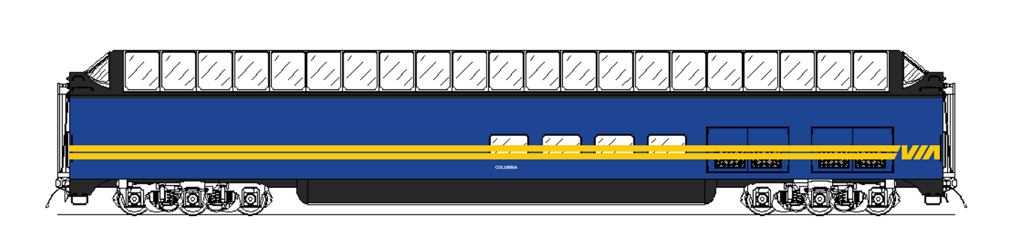 Pullman Plan 7635 Super Dome Lounge Rebuilt