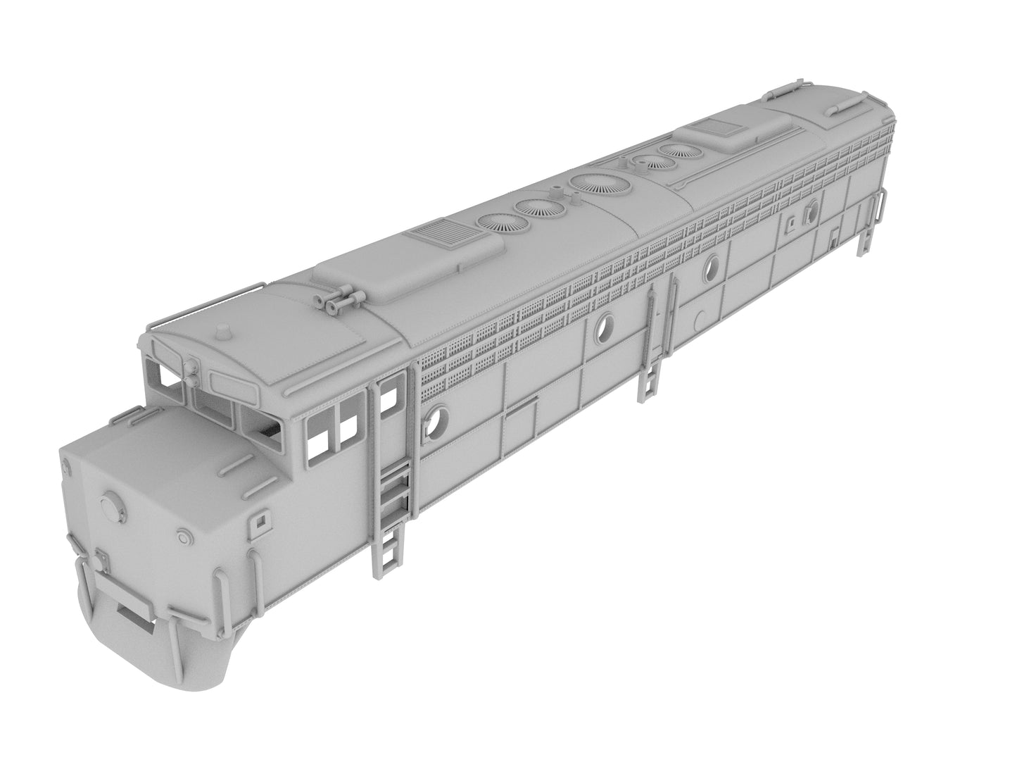 Custom Diesel Locomotive Shell Design