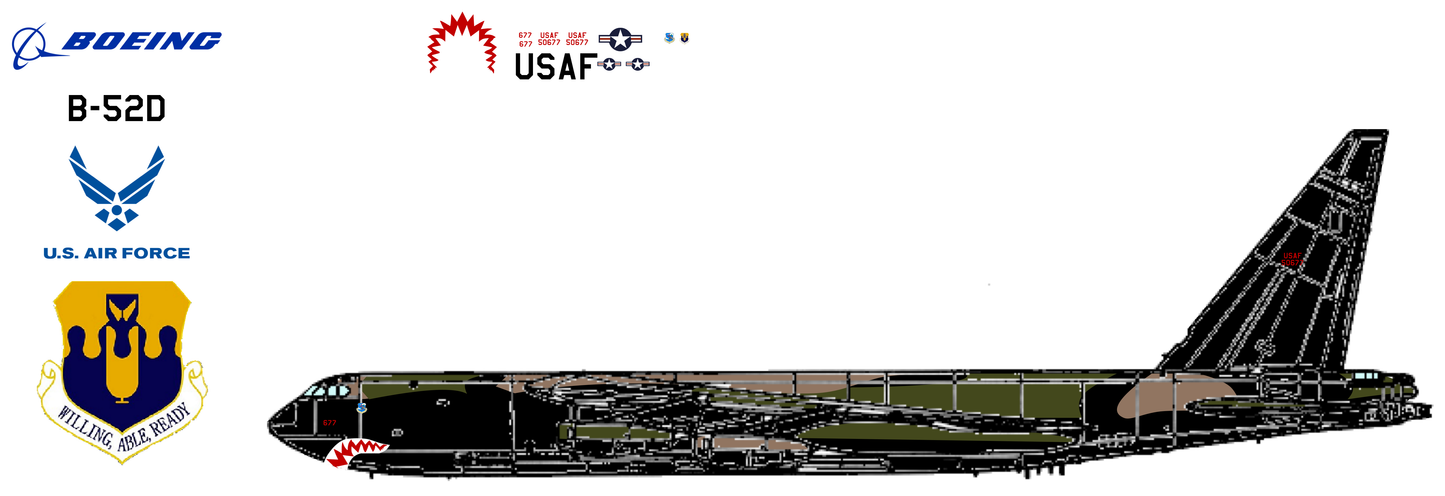 Boeing B-52D Stratofortress 55-0677 United States Air Force