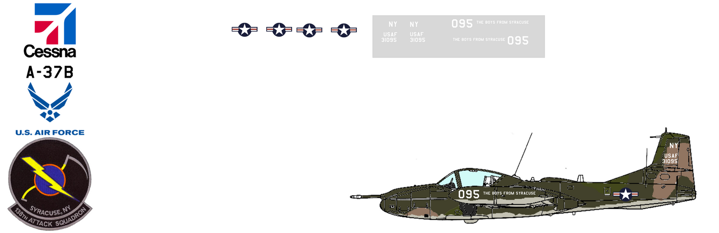 Cessna A-37B Dragonfly 73-1095 New York Air National Guard