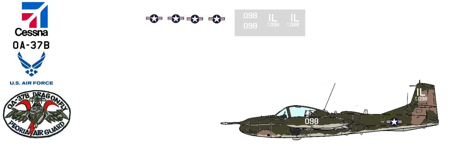 Cessna OA-37B Dragonfly 73-1098 Illinois Air National Guard