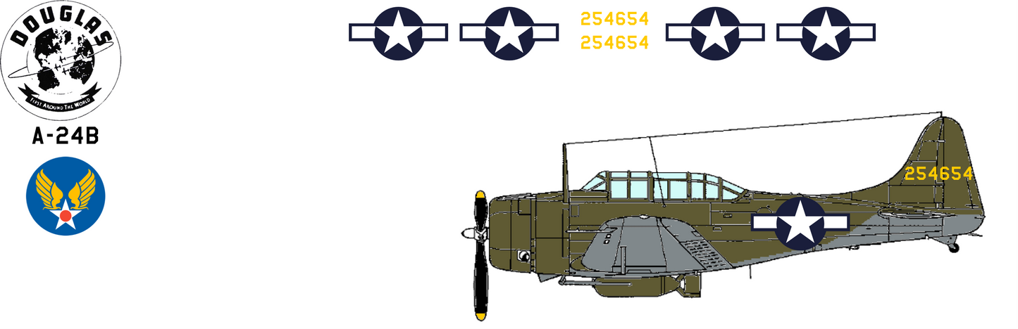 Douglas A-24B Banshee 42-54654 United States Army Air Force