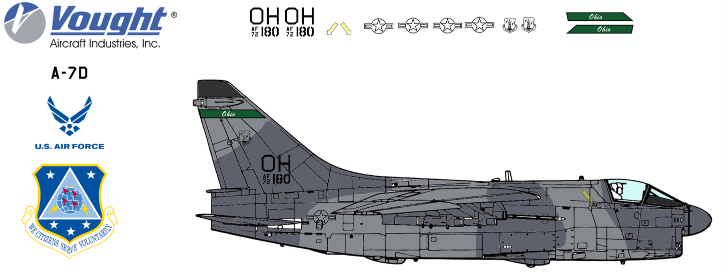 LTV A-7D 72-0180 Ohio Air National Guard 1