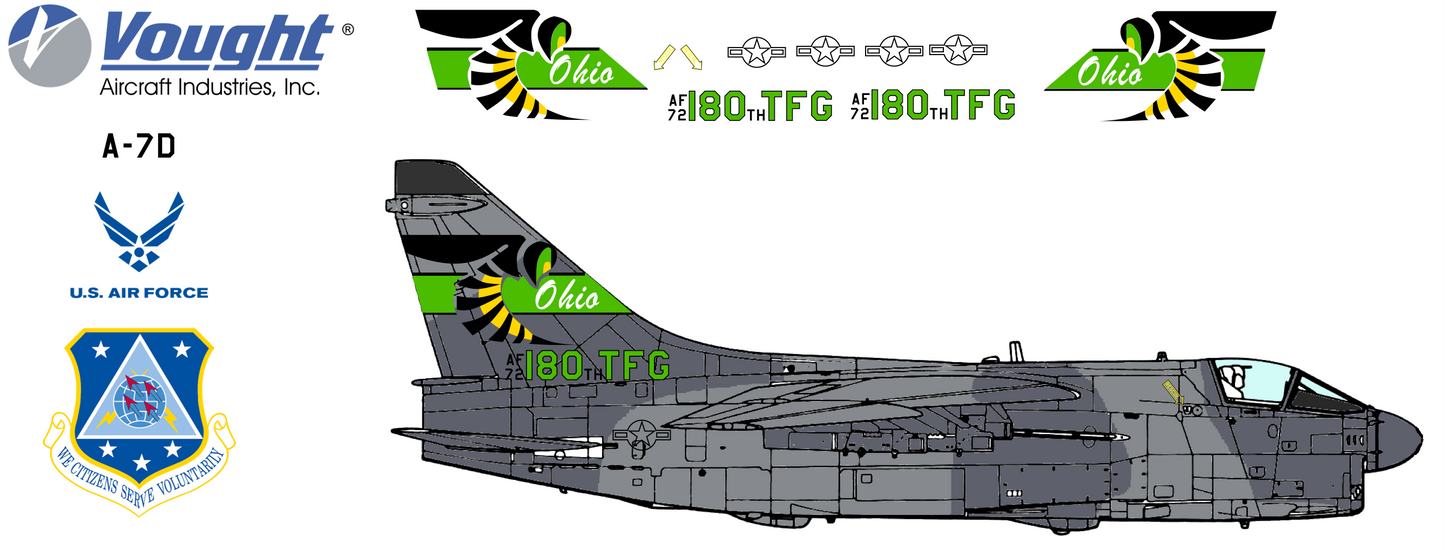 LTV A-7D 72-0180 Ohio Air National Guard 2