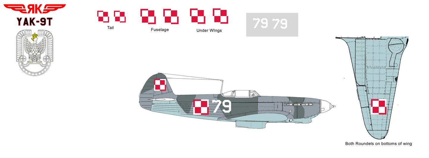Yak-9T White 79 Polish Air Force
