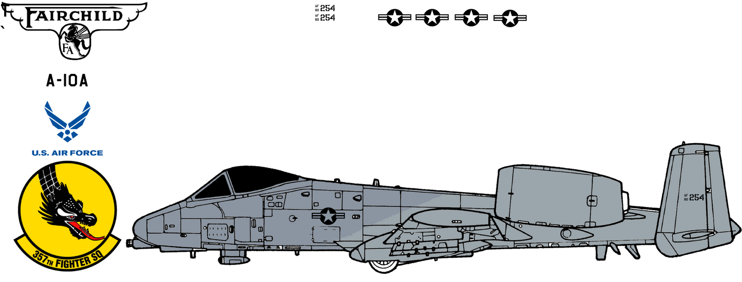 Fairchild-Republic A-10A 80-0254 United States Air Force