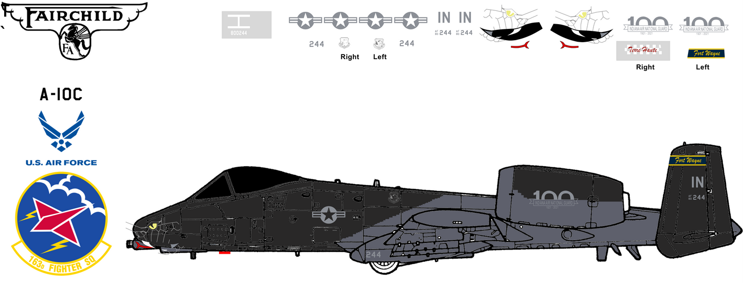 Fairchild-Republic A-10C 80-0244 Indiana Air National Guard