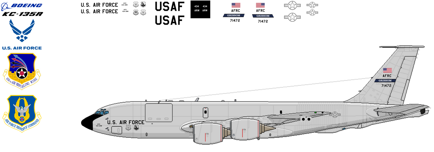Boeing KC-135R Stratotanker 57-1472 Grissom Air Force Base