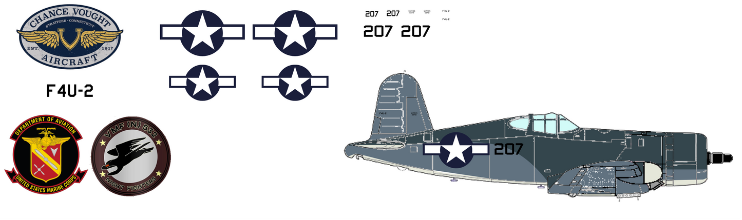 Vought F4U-2 Corsair 02731 United States Marine Corps