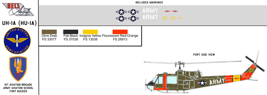 Bell UH-1A 59-1693 US Army 1st Aviation Brigade Army Aviation School
