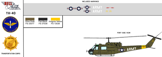 Bell YH-40 Olive Drab US Army