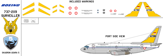 Boeing 737-2X9 Surveiller AI-7302 Indonesian Air Force