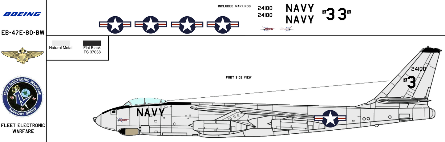 Boeing EB-47E 524100 United States Navy Fleet Electronic Warfare
