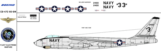Boeing EB-47E 524100 United States Navy Fleet Electronic Warfare