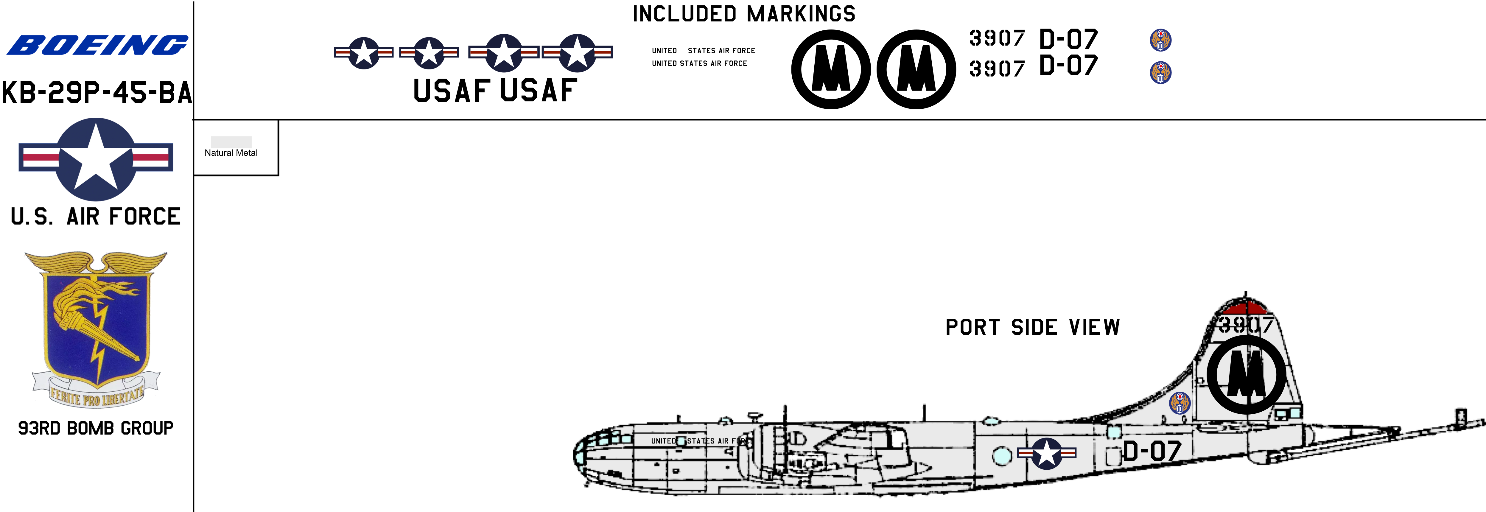 Boeing KB-29P 44-83907 United States Air Force – ootbModels