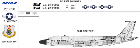 Boeing RC-135D 60-0362 Rivet Brass 55th Reconnaissance Wing