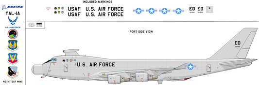 Boeing YAL-1A Airborne Laser 00-0001 United States Air Force