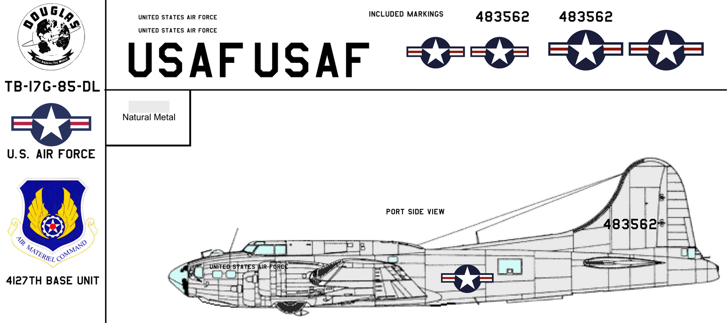Boeing (Douglas) TB-17G 44-83562 United States Air Force